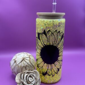 Verre Snowglobe Tournesol